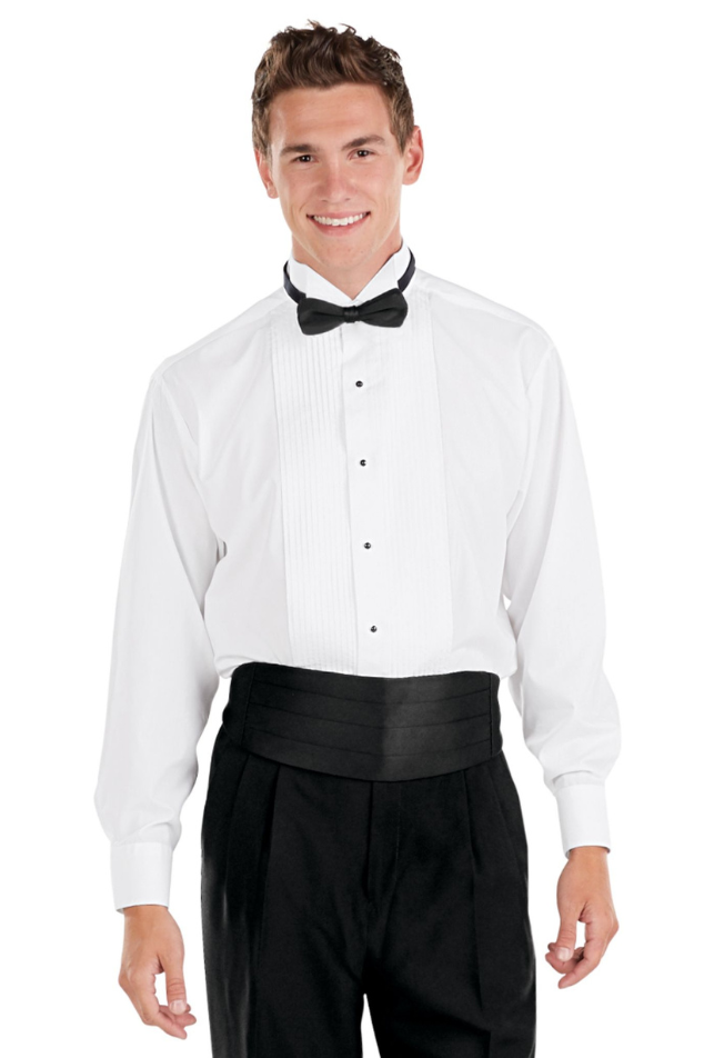Wing Collar Tuxedo Shirt